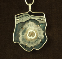 Stalactitic Quartz Pendant Sterling